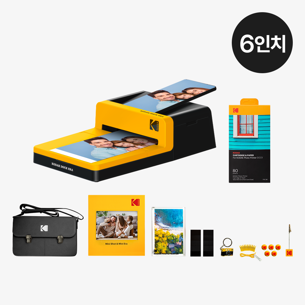 코닥 도크 ERA 포토프린터 사진인화기+카트리지 90매+액세서리 번들