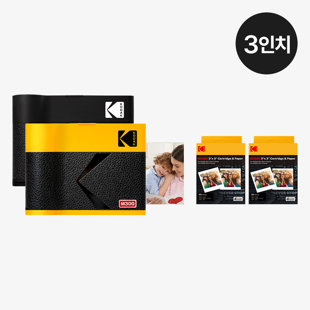코닥 미니3 ERA 포토프린터 사진인화기+카트리지 68매 번들